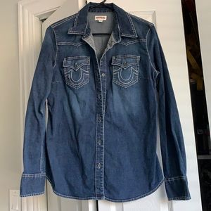 True Religion Jean Button Up Shirt